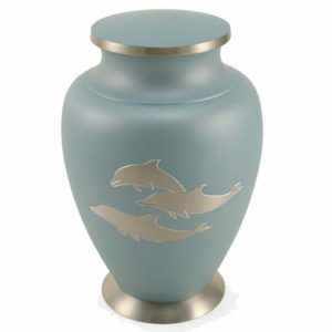 Aria Large Urn - Dolphins