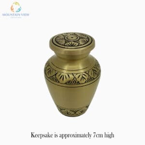 Gold Decorative Keepsake Urn